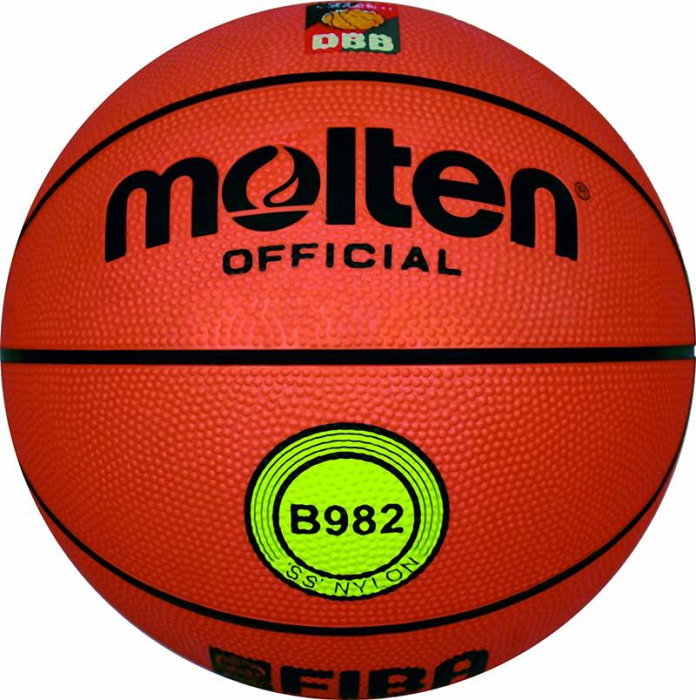 Basketball Training Package – 10 Molten B982 Basketballs Size 7 + Ball Carrying Net + Basketball Rim Net + Molten Pump [2]
