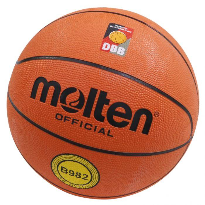Basketball Training Package – 10 Molten B982 Basketballs Size 7 + Ball Carrying Net + Basketball Rim Net + Molten Pump [3]