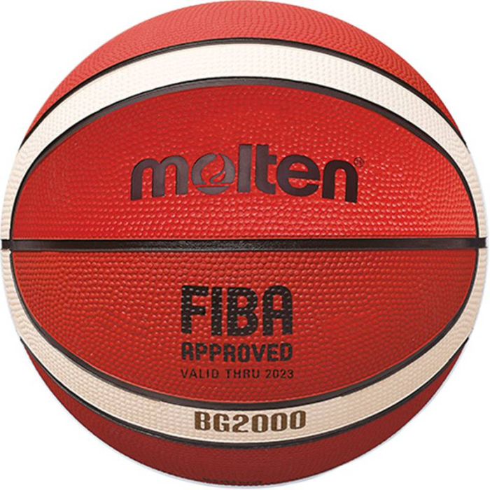 Pachet junior baschet Molten, 12 mingi B5G2000, plasă BN10, pompă DHP21 și fluier Dolfin Pro [2]