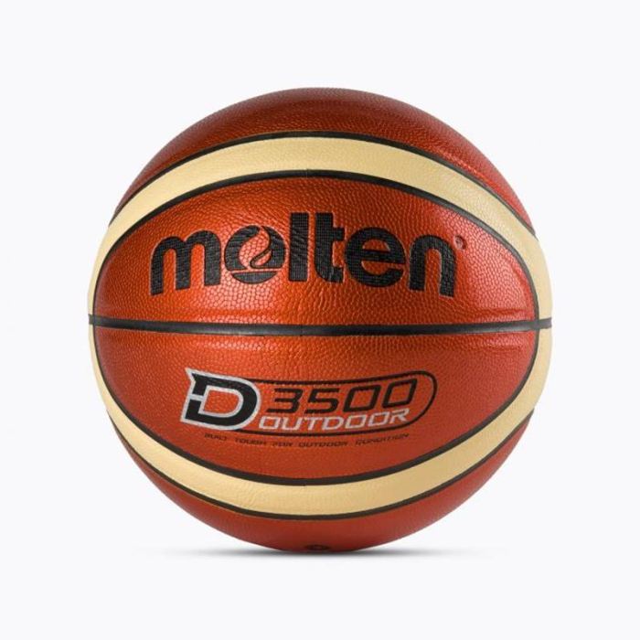 Outdoor Basketball PRO Pack – 3 Molten B6D3500 Basketballs, Orange/Yellow, Size 6 + Ball Bag [2]
