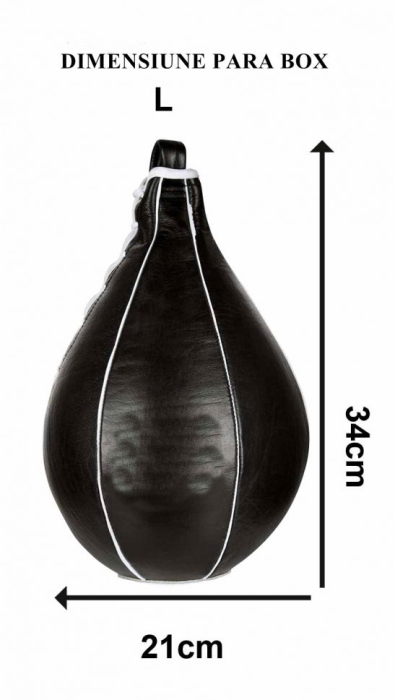Para box / speedball piele naturala Anastasia Sport + carlig + pompa [4]