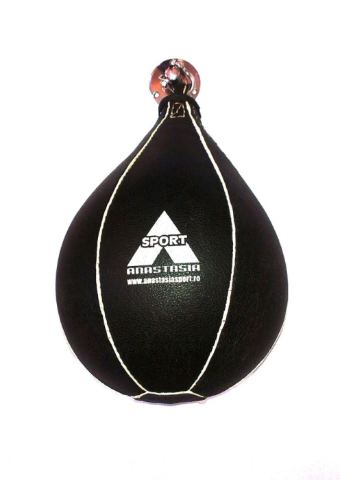 Para box / speedball piele naturala Anastasia Sport + carlig + pompa [3]