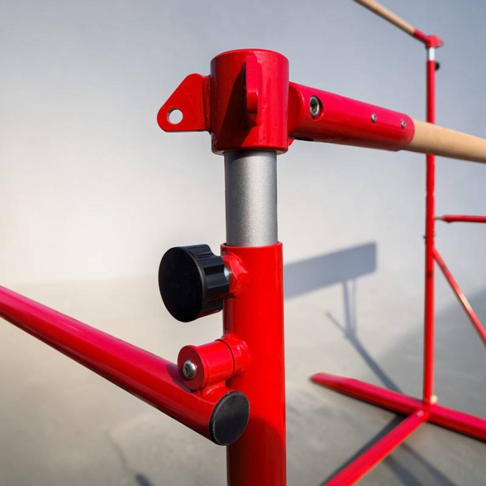 Uneven Gymnastics Bars with fiberglass core and wood surface, adjustable height and width [7]