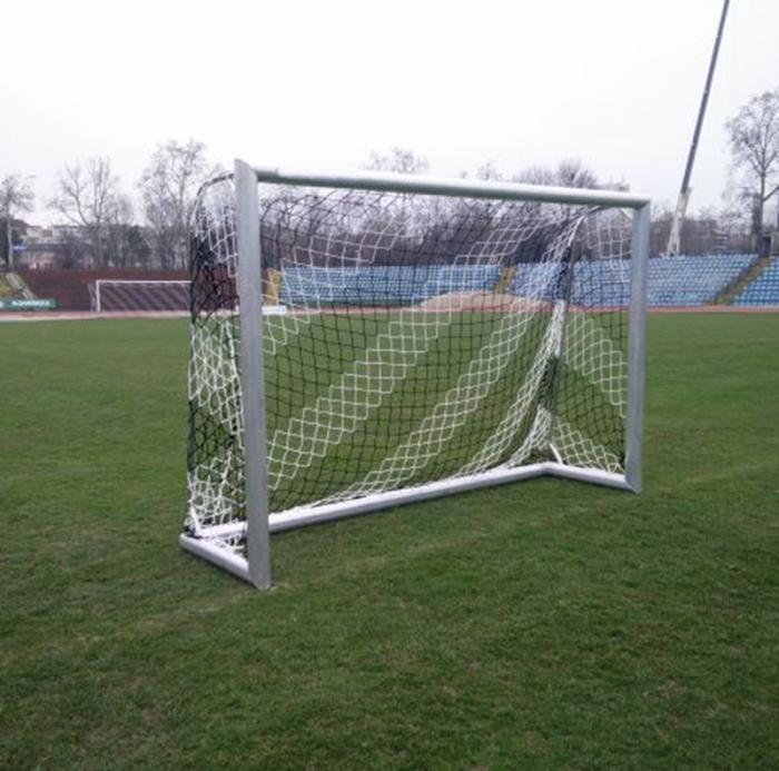 Football / handball goal net 3x2 m Anastasia Sport, 5 mm thread, black and white [4]