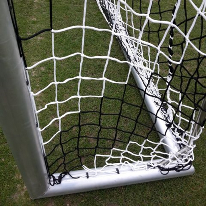 Football / handball goal net 3x2 m Anastasia Sport, 5 mm thread, black and white [2]
