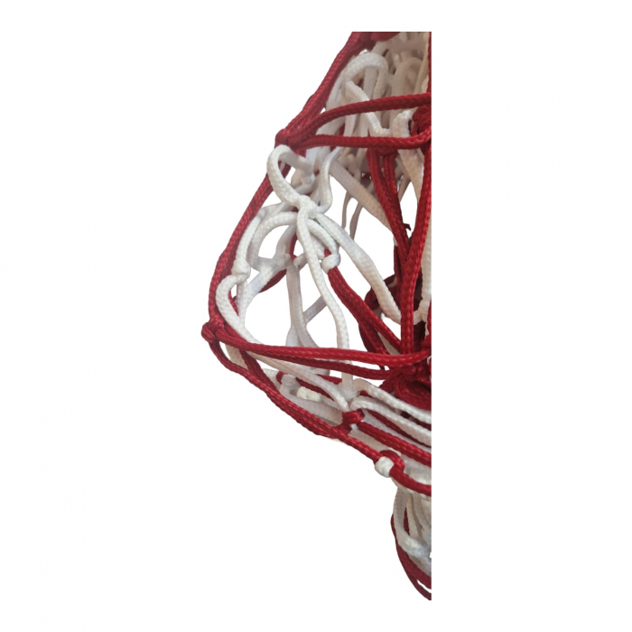 Football / handball goal net 3x2 m Anastasia Sport,  5 mm thread, white and red [3]