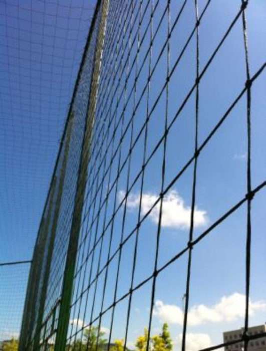 Plasă protecție sport, fir 2.5 mm, ochi 130x130 mm, HDPE, verde, bordura perimetrala [11]