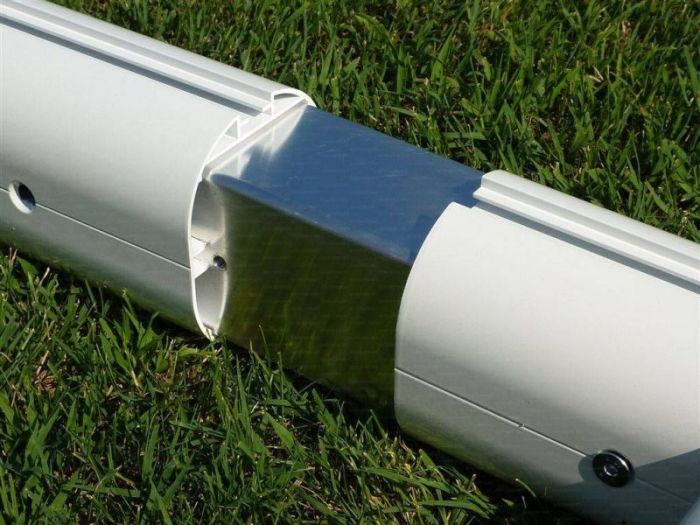 Poarta de fotbal profesionala aluminiu, fixa 7,32 x 2,44 m dimensiune oficiala, [6]