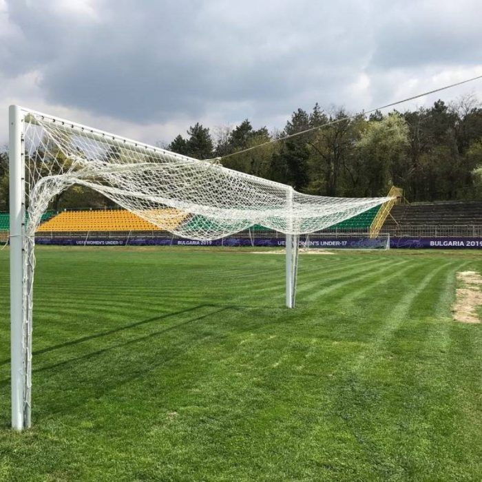 Poarta de fotbal profesionala aluminiu, fixa 7,32 x 2,44 m dimensiune oficiala, [9]