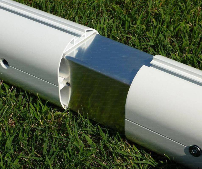 Poarta de fotbal profesionala aluminiu, fixa 7,32 x 2,44 m dimensiune oficiala, [6]