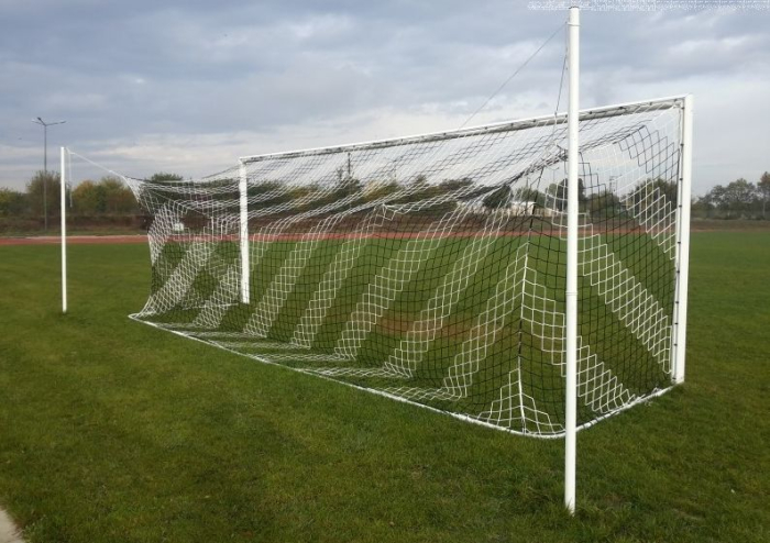Poarta de fotbal profesionala aluminiu, fixa 7,32 x 2,44 m dimensiune oficiala, [8]