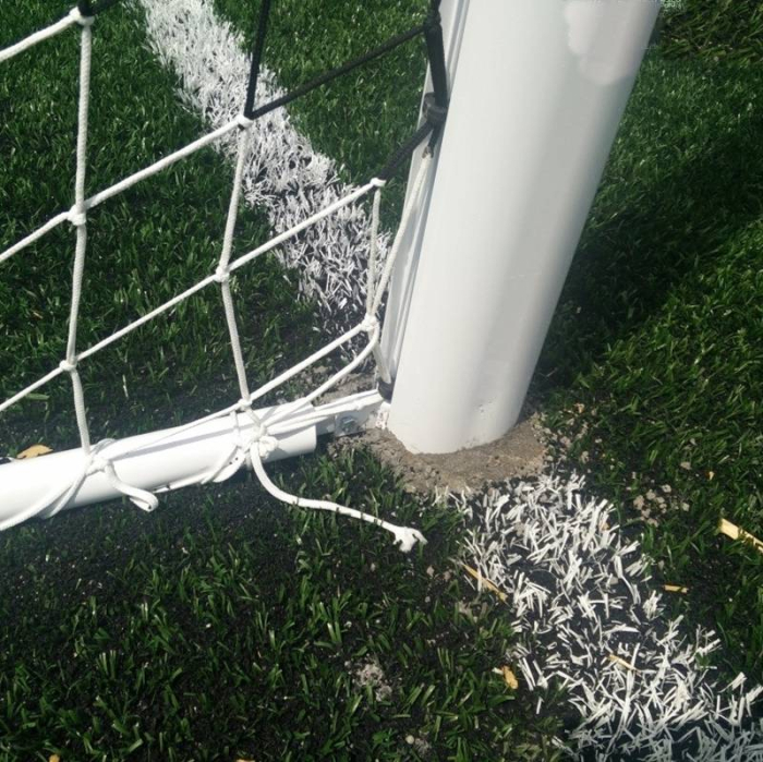 Poarta de fotbal profesionala aluminiu, fixa 7,32 x 2,44 m dimensiune oficiala, [4]