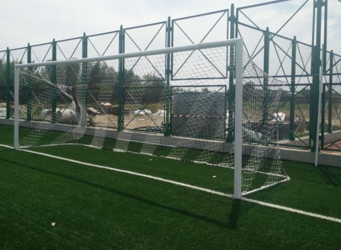 Poarta de fotbal profesionala aluminiu, fixa 7,32 x 2,44 m dimensiune oficiala, [4]