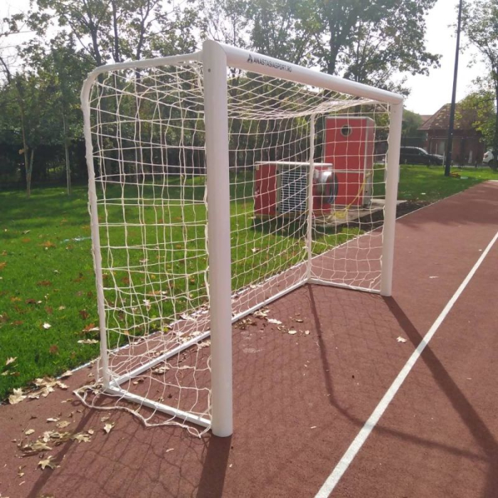 Poarta fotbal 3x2m mobila, aluminiu profil 120x100 mm, spate otel [17]