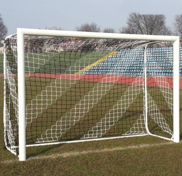 Poarta fotbal 3x2m mobila, aluminiu profil 120x100 mm, spate otel [6]