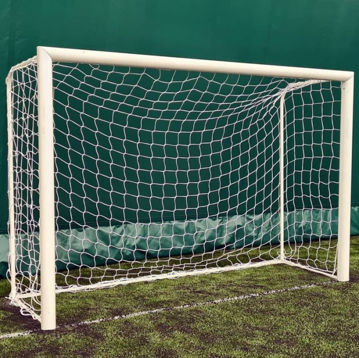 Poarta fotbal 3x2m mobila, aluminiu profil 120x100 mm, spate otel [23]