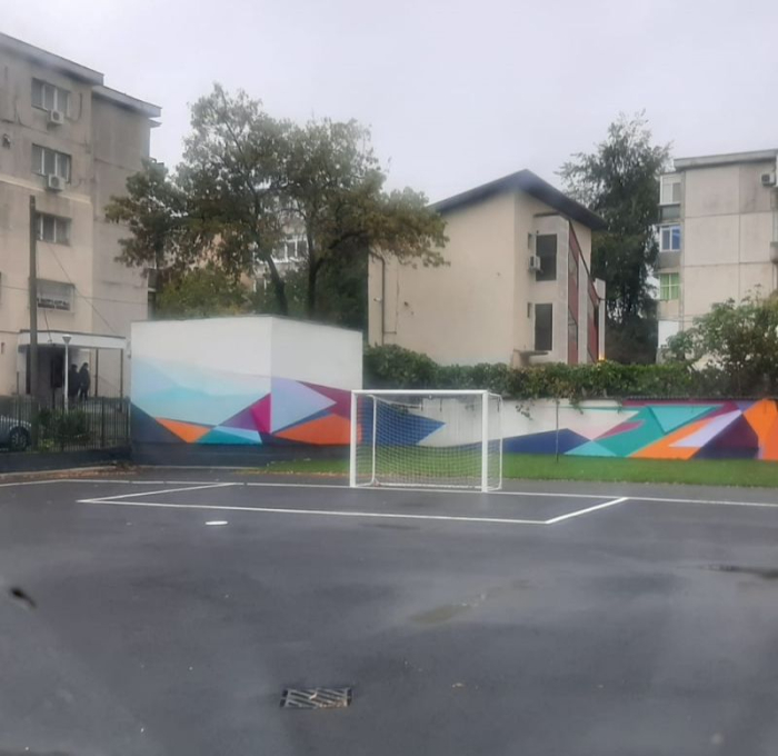 Poarta fotbal 3x2m mobila, aluminiu profil 120x100 mm, spate otel [15]