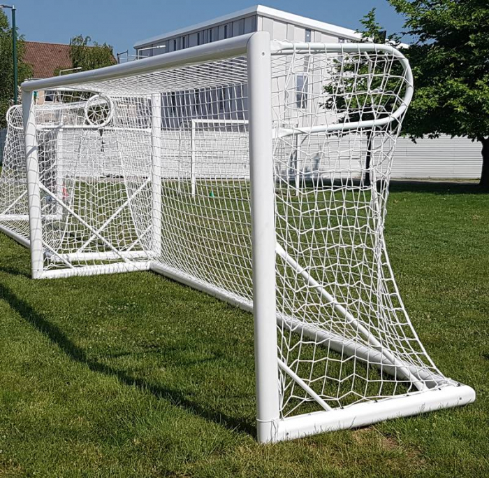 Poarta fotbal 5x2 m, mobila, aluminiu, profil 120x100 mm [14]