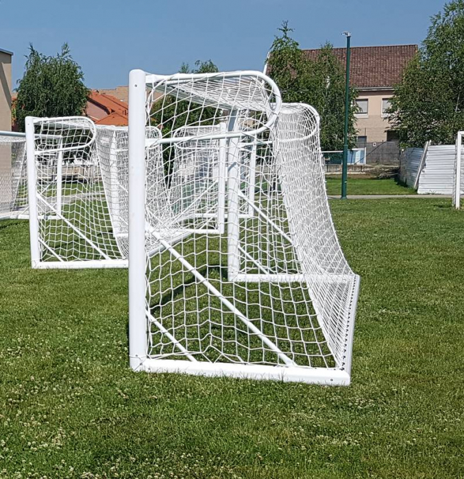 Poarta fotbal 5x2 m, mobila, aluminiu, profil 120x100 mm [15]