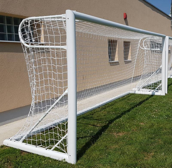 Poarta fotbal 5x2 m, mobila, aluminiu, profil 120x100 mm [13]