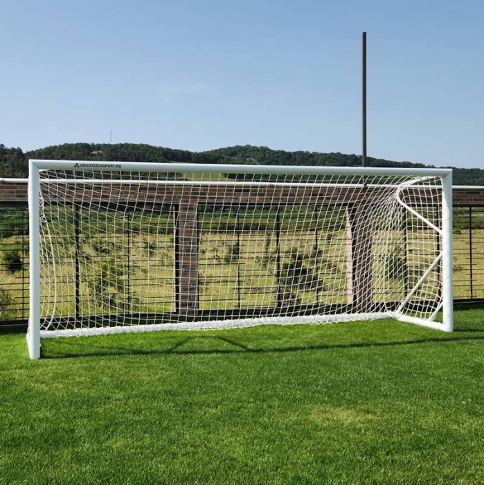 Poarta fotbal 5x2 m, mobila, aluminiu, profil 120x100 mm [2]
