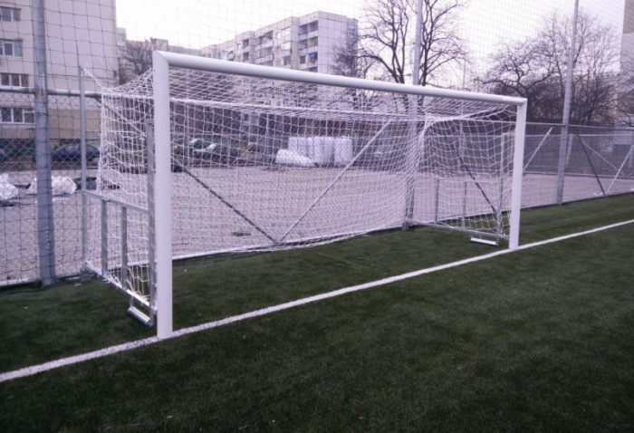 Poarta fotbal 5x2 m pliabila / rabatabila, aluminiu [2]
