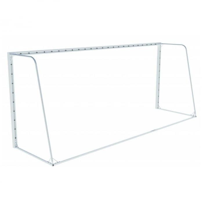 Poarta fotbal 5x2 m, profil aluminiu 80x80 mm, mobila, spate otel [2]