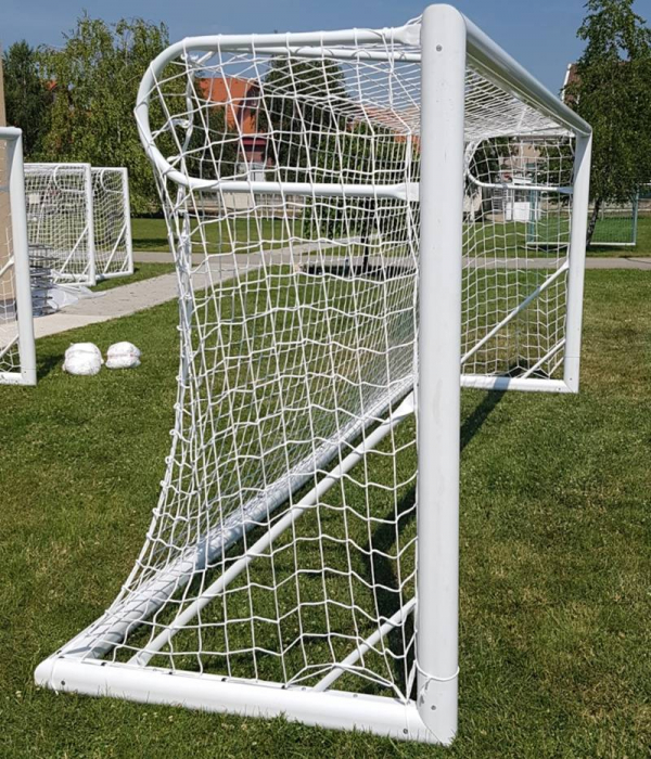 Poarta fotbal 7,32 x 2,44 m, mobila, aluminiu 120x100 mm [12]