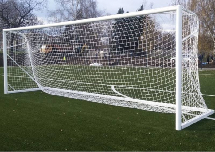 Poarta fotbal 7,32 x 2,44 m, mobila, aluminiu 120x100 mm [10]
