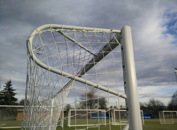 Poarta fotbal 7,32 x 2,44 m, mobila, aluminiu 120x100 mm [2]
