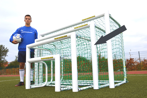 Poarta mini fotbal TeamSports 1,5 x 0,1 m, din aluminiu, mobila, plasa inclusa [6]