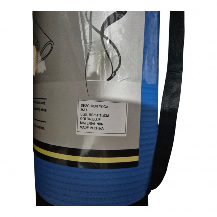 Saltea fitness Sportech 180x60 cm, grosime 1,5 cm, albastra [3]