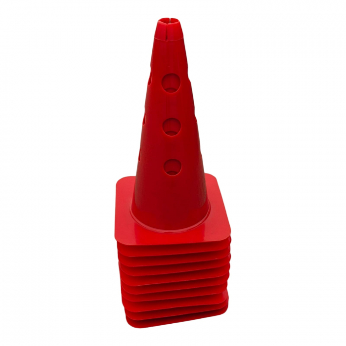 10 pcs Sportech training cones 38 cm, with holes [7]