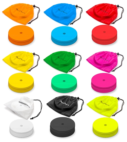 Set 10 discuri marcaj TeamSports ø 15,5 cm, rosii [2]