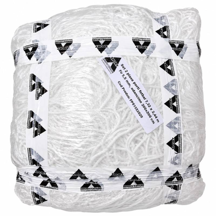 Set of 2 soccer goal nets 7.32 x 2.44 m, 5.5 mm [2]