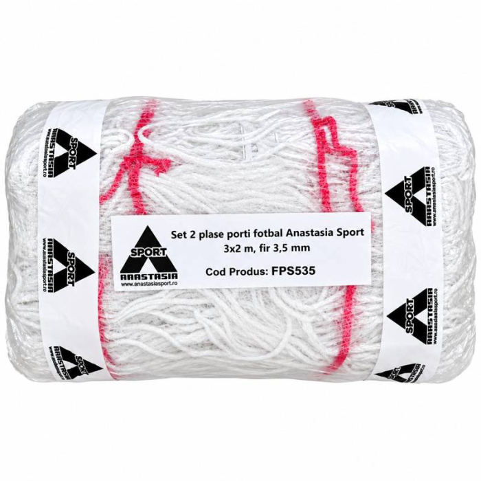 Set 2 plase porti fotbal Anastasia Sport 3x2 m, fir 3,5 mm [2]