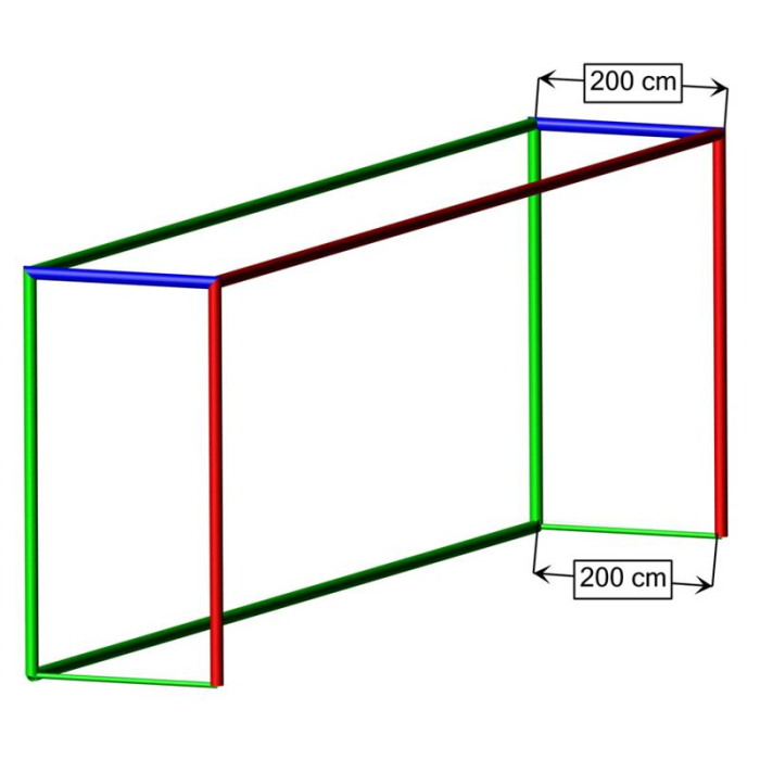 Set of 2 HUCK 1043-02 football goal nets for 7.32 × 2.45 m goals [3]