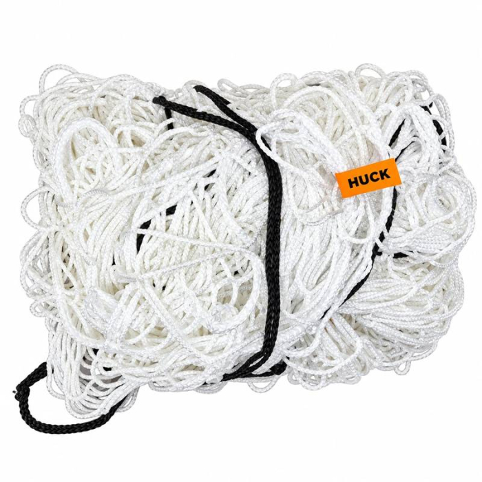 Set 2 plase porți fotbal HUCK 1043-02, albe, pentru porți de 7,32 × 2,45 m, poliester fără noduri, fir de 4 mm, ochiuri pătrate de 120 mm [5]