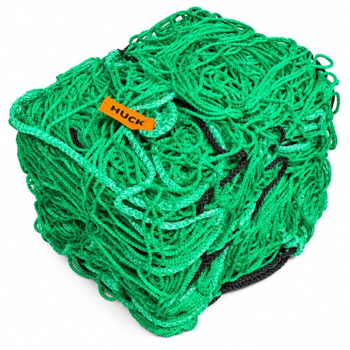 Set 2 plase porti fotbal HUCK 1053-01, verzi, pentru porti de 7,32 × 2,45 m, adancime 200 cm sus si jos, fir de 3 mm, ochiuri de 120 mm [2]