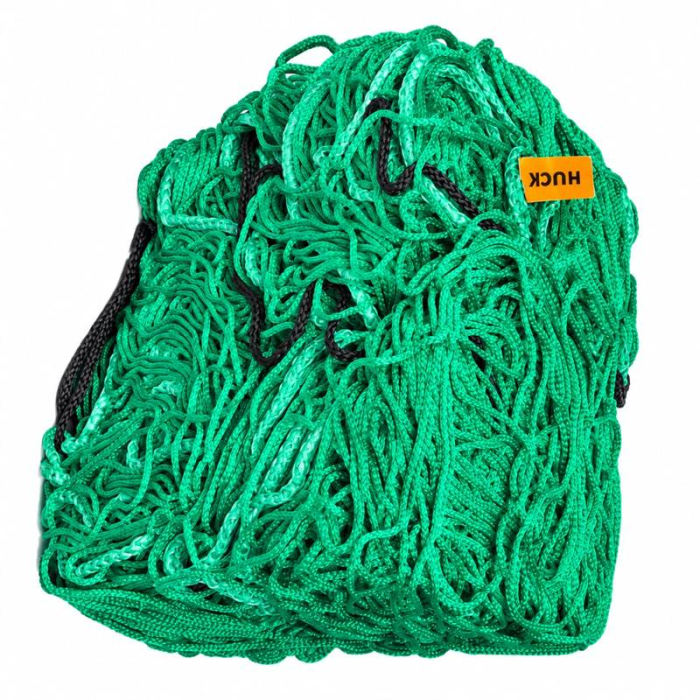 Set 2 plase porti fotbal HUCK 1053-01, verzi, pentru porti de 7,32 × 2,45 m, adancime 200 cm sus si jos, fir de 3 mm, ochiuri de 120 mm [5]