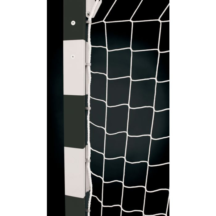Set of 2 Huck soccer goal nets 3x2 m, 4 mm thread without knot, white color [5]