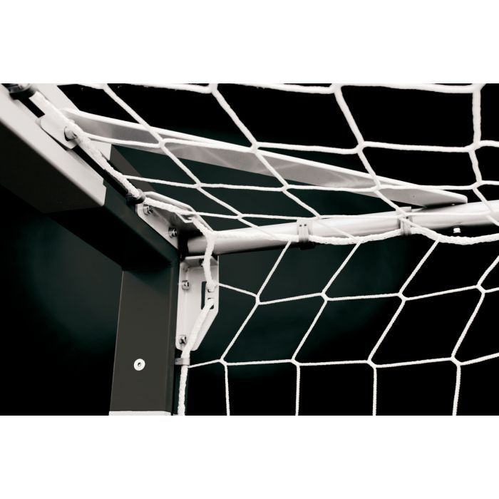 Set of 2 Huck soccer goal nets 3x2 m, 4 mm thread without knot, white color [4]