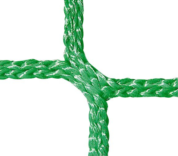 Set of 2 Huck Football Goal Nets 3x2 m, 4 mm knotless twine, green – Indoor/Outdoor, polypropylene [4]