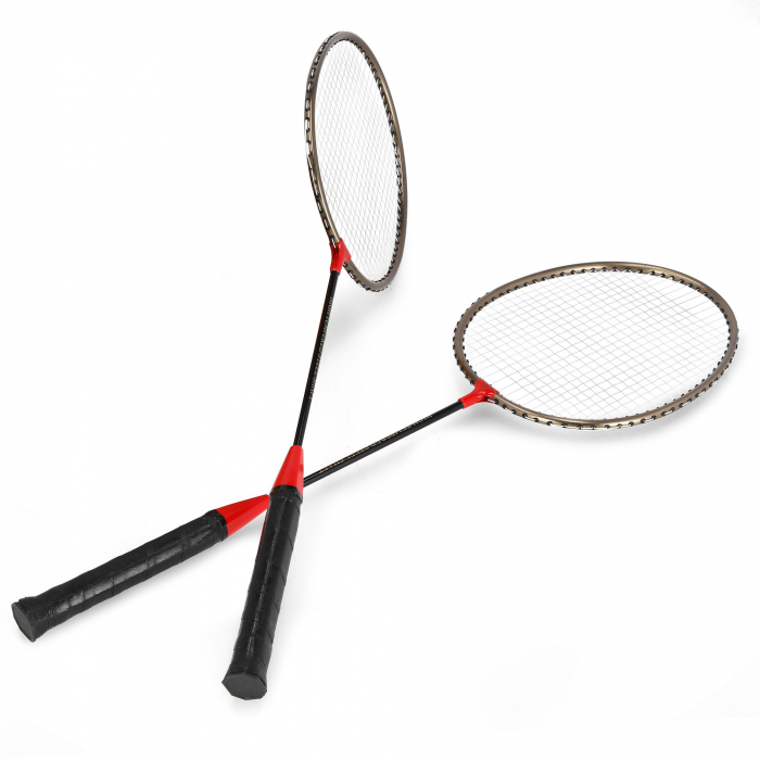 Set 2 rachete badminton Spokey + 1 fluturas plastic si husa [4]