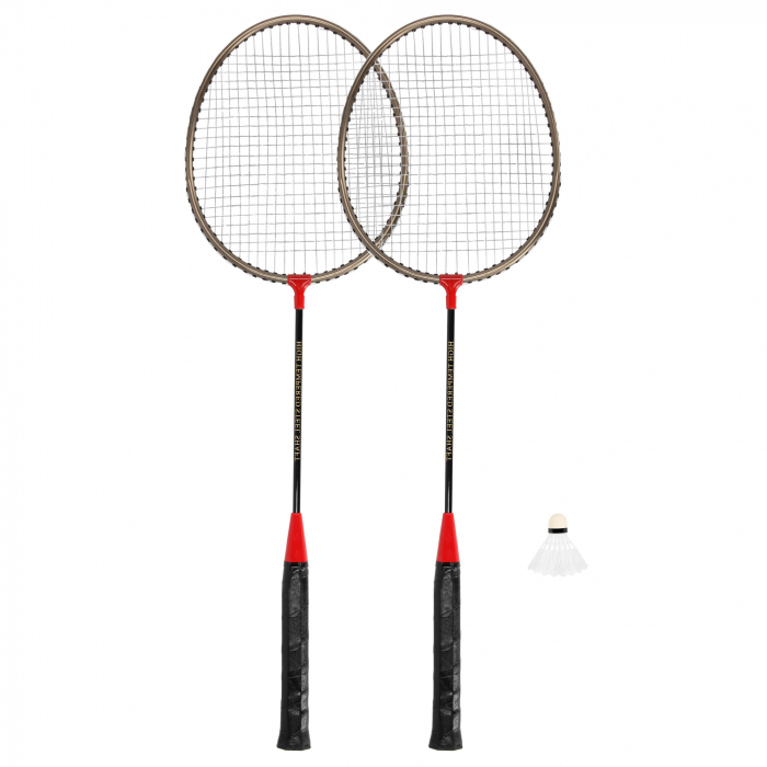 Set 2 rachete badminton Spokey + 1 fluturas plastic si husa [2]