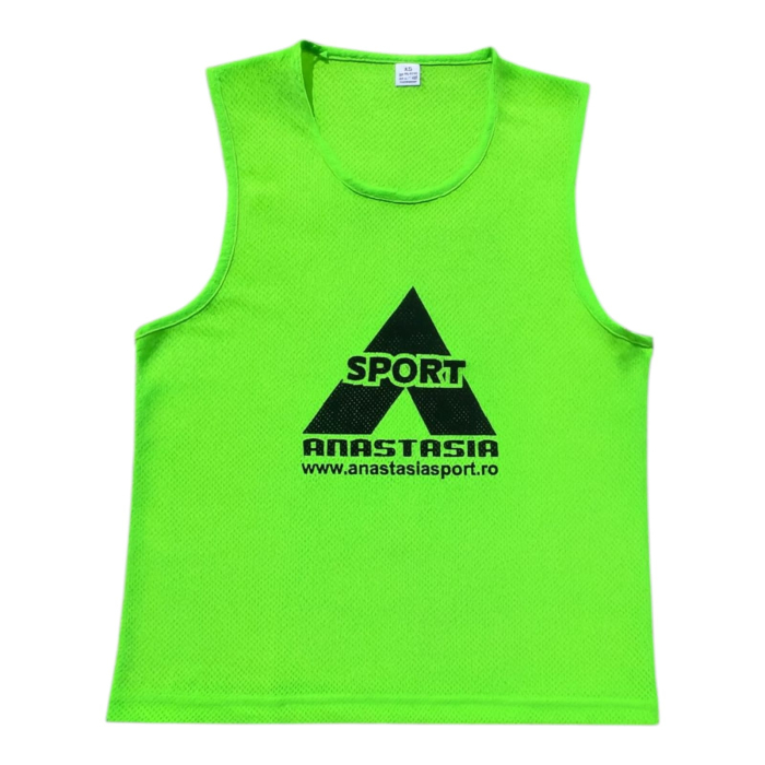 Anastasia Sport Set of 24 Training Bibs, 12 Red + 12 Green, Junior Sizes XS / S / M [4]