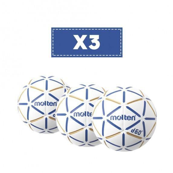 Set 3 mingi handbal Molten D60 marime 2, aprobata IHF, fara clister [1]