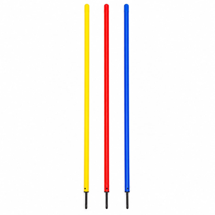 Set 5 gardulete AS gazon, 10 bastoane slalom cu varf metalic, 5 bastoane 120 cm, 10 clipsuri conectare, geanta transport [2]