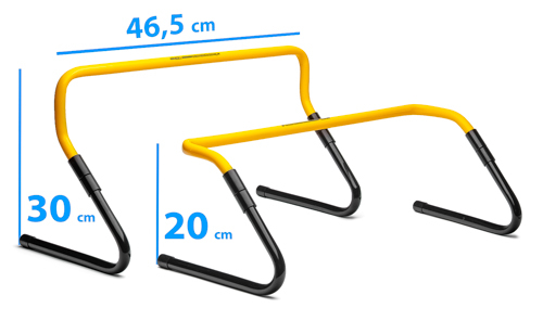 Set 5 obstacole antrenament agilitate Team Sports T-PRO – reglabile 20–30 cm [11]