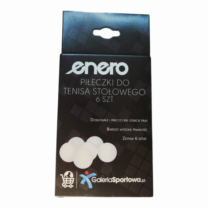 Set 60 mingi tenis de masa Enero, 40 mm, plastic alb, fara logo [5]